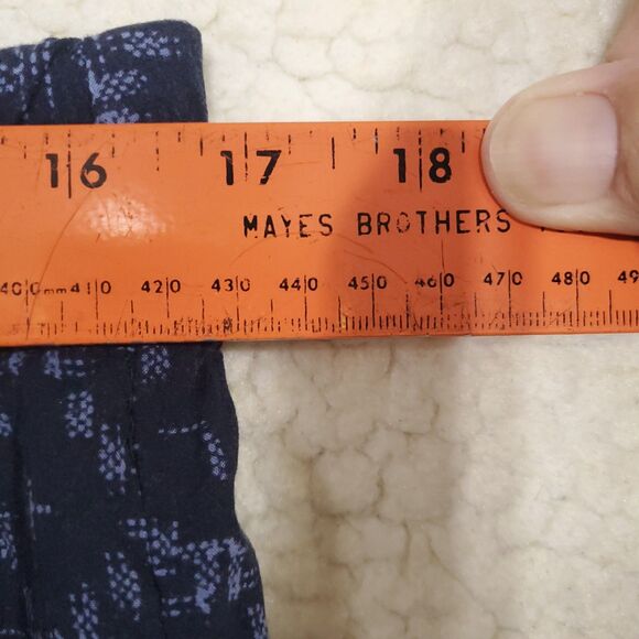 Old Navy Blue Rayon Pants Women's Medium Casual Pull On Drawstring Tapered - Picture 9 of 14